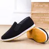 Zapatos de Invierno para Hombre, Zapatos de Tela del Viejo Pekín, Zapatos sin Cordones para Hombre, Suelas de Tendón Transpirables, Venta al por Mayor, Zapatos de Algodón Negros de Caña Alta con Forro de Felpa