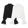 Z Estilo Europeo Transfronterizo 2026 Nueva Moda Elegante Ropa para Mujer al por Mayor Top de Viscosa con Adorno de Encaje 1372710