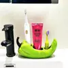 Al por mayor Creativo Cerámica de Chile Pimiento Soporte Eléctrico para Cepillo de Dientes y Pasta de Dientes, Estante de Almacenamiento para Lavabo, Soporte para Cepillo de Dientes de Baño