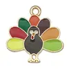 27 Acción de Gracias Calabaza con Goteo de Aceite Cosecha Coche Ardilla Pavo Zorro Colgantes Accesorios para Joyería DIY Adornos Colgantes