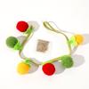 Brinquedo de Vara Teaser para Gatos Persimmon Z, Brinquedo Mastigável Durável para Gatos, Gadget de Autoentretenimento com Sino, Brinquedo para Gatos, Atacado de Suprimentos para Gatos