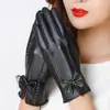 Guantes de Cuero para Hombre, Ciclismo de Invierno, Forro Polar, Engrosados, Cortavientos, Impermeables, Cálidos, Compatibles con Pantalla Táctil, Motocicleta Eléctrica, Resistentes al Frío, Acolchados de Algodón