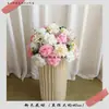 Novo Arranjo Grande de Chão para Casamento Banquete de Noivado Flor Artificial de Seda Acabado Arranjo Floral Decorativo Corredor Arte Floral para Casamento
