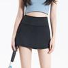 Falda Deportiva de Verano de Seda de Hielo con Protección Solar Forro de Cinturón de Yoga Cintura Alta Secado Rápido Falda de Tenis Falda Línea A Nuevo