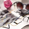 Cadena para Gafas de Nuevo Estilo Transfronteriza para Mujer, Lanyard Metálico de Moda, Correa para el Cuello para Gafas de Sol, Cadena para Mascarilla Estilo Europeo y Americano