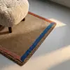 Alfombra de Terciopelo Absorbente Antideslizante Blanco y Negro Transfronteriza Felpudo para Entrada de Baño Felpudo para Piso de Baño Felpudo Tufted de Comercio Exterior