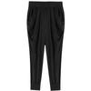 Pantalones casuales de verano para gorditas mm talla grande para mujer 200 kg pantalones cropped holgados coreanos Harlan de seda de leche