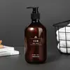 Set de Botellas de Plástico Vacías Reutilizables Tipo Prensa para Champú, Gel de Ducha y Acondicionador de Baño de Hotel