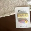 Novo Prendedor de Cabelo Laço Doce Estrela Rosa e Amarelo Presilha de Cabelo Elástico