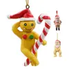 Producto Nuevo Transfronterizo Colgante Divertido Novedad 3D de Papá Noel Colgante de Decoración Navideña de Papá Noel