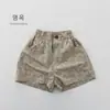 Shorts Leopard Print Infantil Tendência Estilo Coreano 2026, Calça Casual Versátil de Cinco Pontos para Meninos e Meninas Jovens, Algodão Puro, Adequado para Uso ao Ar Livre