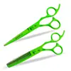 Acabamento Laqueado Verde Tesouras de Cabeleireiro Naipson de 6,0 polegadas Tesouras Desbastadoras para Desbastar Cabelo