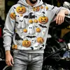Sudadera Divertida de Perro Golden Retriever, Más Vendida Transfronteriza, para Halloween con Estampado de Calabaza, Murciélago y Fantasma, Cuello Redondo, Jersey