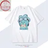 Camiseta Manga Curta de Algodão para Iniciantes de Anime Música Futuro Periférico Roupa Cosplay Bidimensional de Verão para Estudantes Tamanho Plus