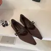 Zapatos Mary Jane Poco Profundos de Tacón Grueso Estilo Retro Coreano con Punta para Mujer Modelo Nuevo 2026 Estampado de Leopardo Zapatos para Viajar
