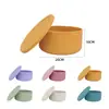 Taza de silicona de grado alimenticio para beber tazón de silicona vajilla para bebé lonchera para estudiante resistente a altas y bajas temperaturas caja bento lonchera de silicona