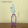 Vaso de Ferro Estilo Nórdico, Ornamento de Decoração de Mesa, Peça de Arte Colorida Vazada de Luxo Leve, Decoração Suave para Arranjo de Flores