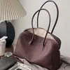 Bolso de Almohada de Cuero Togo Diseño de Nicho Bolso de Bolos Gran Capacidad Bolso de Hombro Debajo del Brazo Bolso Boston