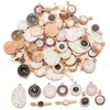 Accesorios para Joyería de Aleación DIY Reloj Despertador Esmaltado Colgante de Reloj Pulsera Llavero Decoración Adorno Colgante W459