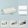 Estante de Almacenamiento de Tablero Perforado sin Perforaciones Organizador de Pared para Cocina Estante de Pared Metálico para Baño Almacenamiento Montado en la Pared