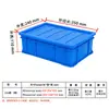Caja Pequeña de Plástico Plegable con Tapa 315 Ferretería de Plástico Caja Pequeña Plegable de Acabado con Tapa Caja de Plástico Azul