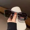 Nuevas Gafas de Sol Polarizadas de Metal de Moda para Hombre, Sentido de Alta Gama, Personalidad, Caja de Gafas, Anti-UV, Gafas de Sol de Moda