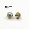 Xizang Plata Bicolor Mantra de Seis Sílabas Cuentas de Buda Pulsera Cuentas Cubo Transferencia Nube Trasera Escritura Perforadas Estrella Luna Bodhi Cuentas Espaciadoras Cuentas Redondas