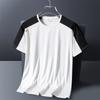 Camiseta de Seda Helada para Hombre y Mujer Talla Extra K Pino Deportes Exterior Puntada Waistle Inserción de Color Camiseta Corta de Pareja Compra Grupal Manga Corta Ropa de Trabajo