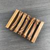 Jabonera de Madera Caja de Jabón Soporte para Jabón Hecho a Mano Madera Maciza Drenaje para Inodoro Jabonera de Carbón