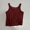Colete Lyocell Tencel Discreto e Elegante Verão Novo Gola Redonda Cor Pura Estilo Casual Regata Sem Mangas para Mulheres Versátil