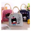 Bolsa de Almuerzo Aislada de Conejo Papa Linda y Adorable Bolsa de Almuerzo para Exteriores Bolsa para Lonchera
