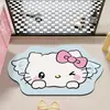 Alfombra de Piso de Barro Diatómico de Anime de Dibujos Animados para el Hogar, Entrada de Baño, Alfombra Absorbente de Agua, Fácil de Limpiar, Alfombra de Piso de Baño, Dropshipping