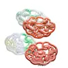 Colgante de Jade Jade Rojo Jade Tricolor Calado Flor de Loto Pez Candado Colgante DIY Estilo Antiguo Accesorios de Solapa Prensados