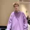 Nueva Camiseta Casual Básica de Manga Larga con Cuello Redondo de Color Sólido para Hombre Primavera 2025 Top para Hombre