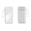 Batería Externa Inteligente Digital Personalizada con Cable Integrado, Carga Súper Rápida de 22.5W, Fuente de Alimentación Móvil de Gran Capacidad de 50000mAh