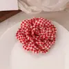 Grampo de Cabelo Novo Estilo Coreano com Estampa Xadrez e Flores Grandes Simples de Alta Qualidade para Menina Lateral Traseira Franja