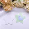 Novo Patch Colorido de Estrela de Cinco Pontas em Acrílico Estampado para Acessórios de Cabelo DIY, Presilha Lateral, Ímã de Geladeira, Capa de Celular