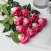 Promoção Especial Rosas Simuladas Rosa Única Atacado Casamento Decoração de Casa Arranjo de Flores Buquê de Rosas Simuladas