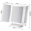 Espejo de Maquillaje Plegable con LED de 34X38 cm para Escritorio 70% de descuento con Luz de Relleno Carcasa Espejo de Belleza Inteligente para Tocador