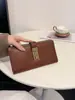 Billetera Larga de Moda de Gama Alta Versátil Elegante de Nicho para Mujer Modelo Nuevo 2025 Alta Estética Retro Ligera