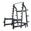 Rack de sentadillas libre para gimnasio Marco Barra de pesas Rack para press de banca Rack integrado comercial para levantamiento de pesas Power rack para el hogar Amarillo fluorescente