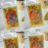 Oro Puro 999 Ocho Santos Patronos Pegatina de Oro para Teléfono Buda Santo Patrón Protector Colorido Thangka Zodiaco Buda Tarjeta de Oro
