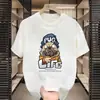 Camiseta de Verano para Hombre de Manga Corta Estampado Sencillo de Oso de Dibujos Animados Casual Versátil Cuello Redondo Top Juvenil Wish Amazon