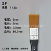 Fábrica em estoque escova de placa de lã de nylon escova de óleo pincel de fileira amarela branca kit de pintura pintura de parede escova de limpeza para churrasco