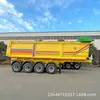 Fabricante Fornece e Vende Caminhões Basculantes de Engenharia de 4 Eixos, Semirreboques Basculantes Traseiros para Transporte de Grãos e Semirreboques Basculantes Traseiros com Lona