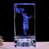 Luz de noche de cristal luminosa de mano de la estrella de la NBA James Kobe Owen, regalo creativo de cumpleaños para hermano y niños