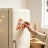 Nuevas decoraciones navideñas transfronterizas imanes de refrigerador de dibujos animados Papá Noel árbol de Navidad imanes magnéticos acrílicos para refrigerador