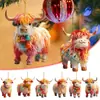 Novos Produtos Transfronteiriços Carro de Boi Colorido Cabides Decorações de Árvore de Natal Cabides Decorações para Casa de Férias