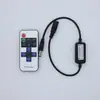 Rf11 Controlador Monocromático de Chave Cabeça DC 5V Fita de LED Controle Remoto Fio Mini Preto e Vermelho Dimmer para Fita de LED Cob