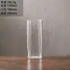 Vaso de Vidro Transparente Espesso de Alta Qualidade para Arranjos Florais Hidropônicos, Recipiente de Cultura em Água de Bambu, Decoração de Sala de Estar, Balde de Despertar de Flores